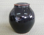 上野焼 家紋入り骨壺 家紋入り骨壺の画像