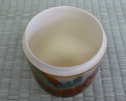 上野焼の骨壺の画像