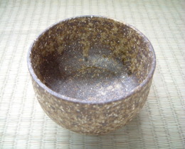 上野焼抹茶茶碗の写真