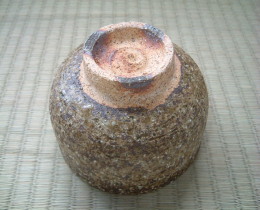 上野焼抹茶茶碗の写真