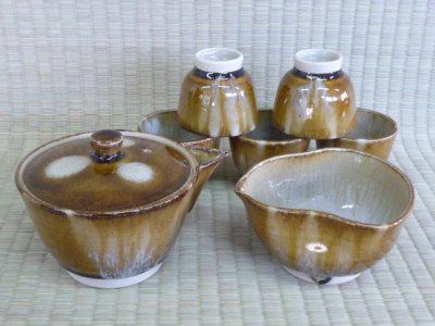 上野焼 煎茶器の画像