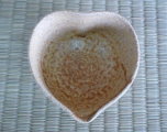 上野焼バレンタインハート型おちょこ 上野焼バレンタインハート型おちょこの画像