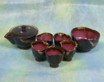 上野焼 墨染の桜の煎茶器 墨染の桜の煎茶器の画像