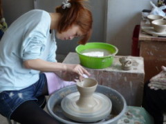 福岡で電動ろくろ体験ができる