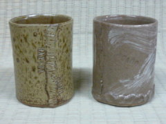 タタラ作り陶芸体験の作品 タタラ作り陶芸体験の作品の画像