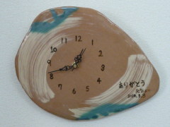 手作り時計ギフトの画像