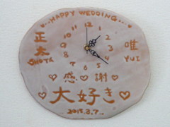 手作り時計ギフトの画像